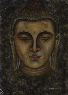 灰色の仏頭仏教 Oil Paintings